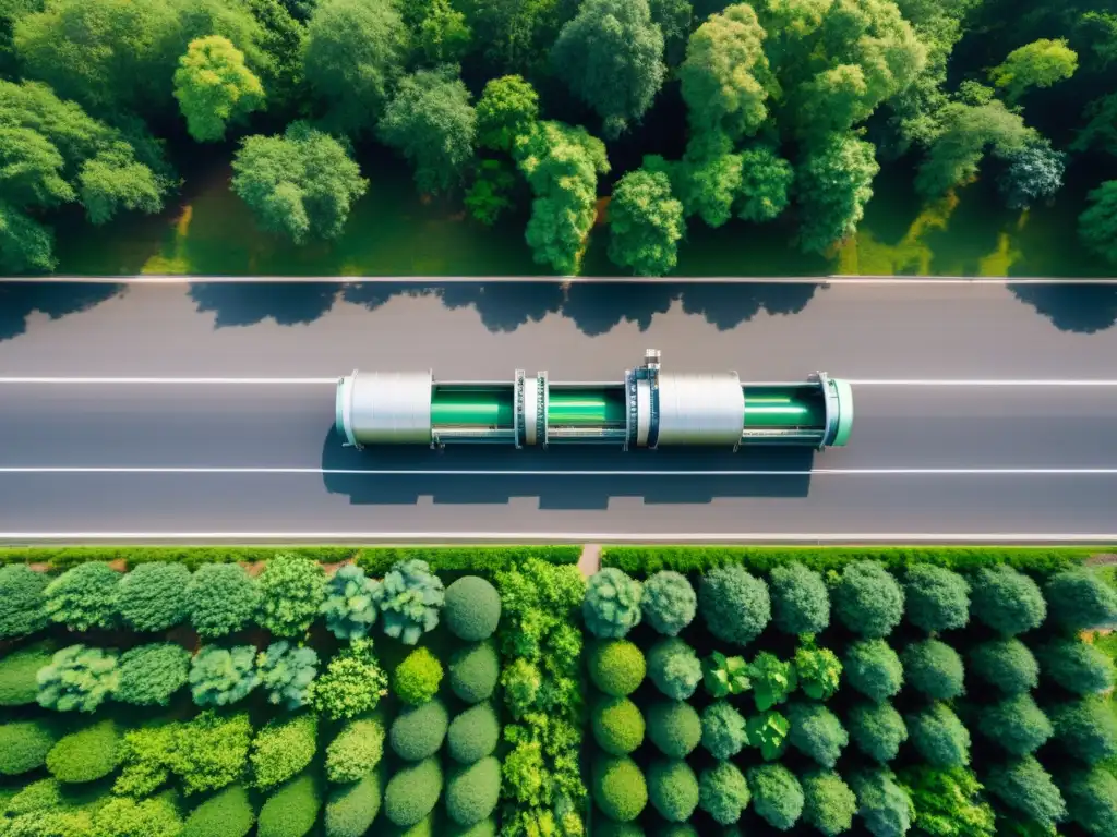 Avanzada planta de reciclaje con maquinaria moderna clasificando residuos entre exuberante vegetación, fusionando tecnología y naturaleza