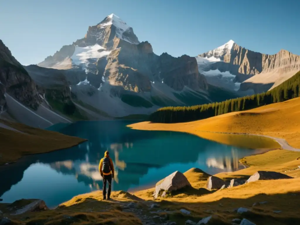 Un aventurero contempla la majestuosa naturaleza en la campaña publicitaria sostenible The North Face