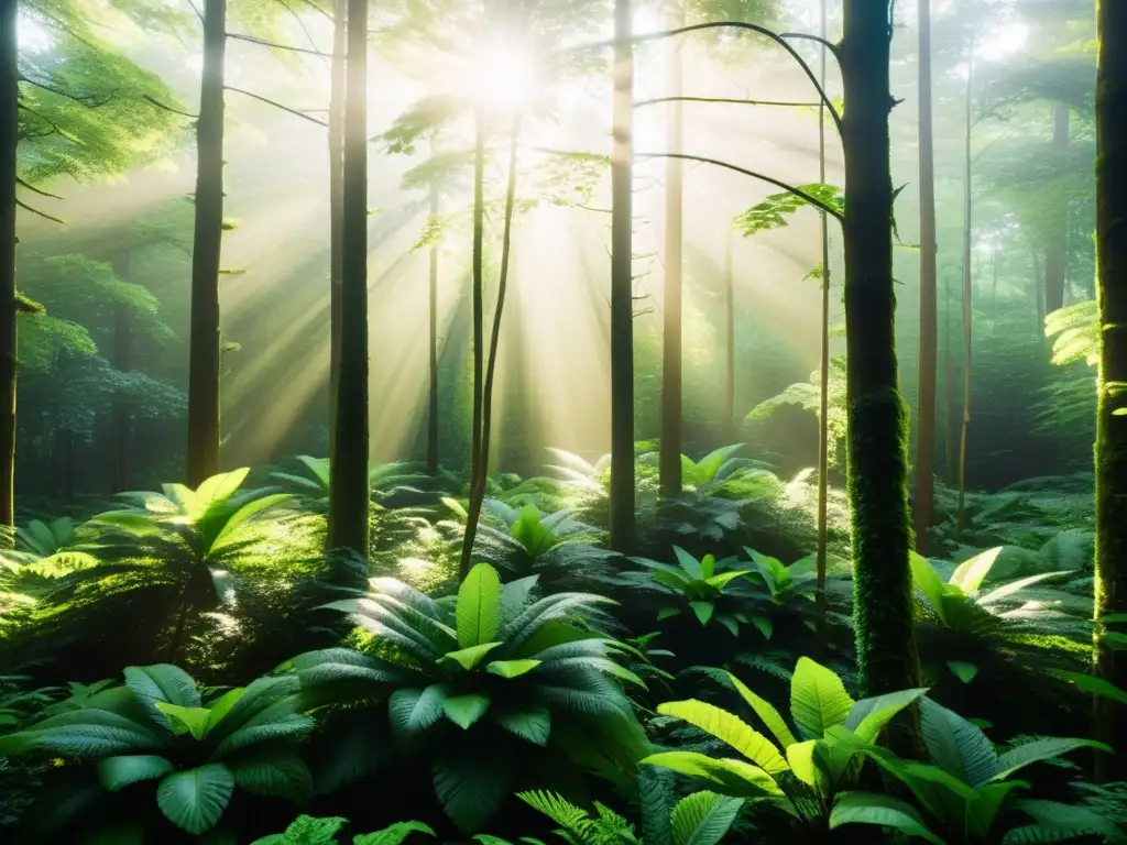 Un bosque exuberante y tranquilo, vital para la importancia de la educación ambiental