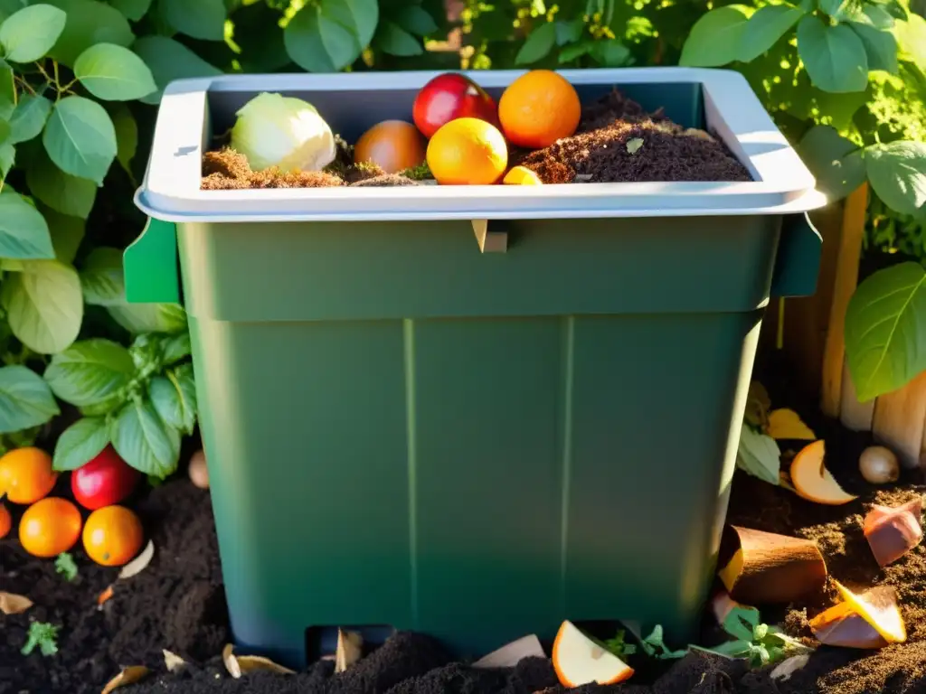 Un compostaje en casa, herramientas de jardín ecológico