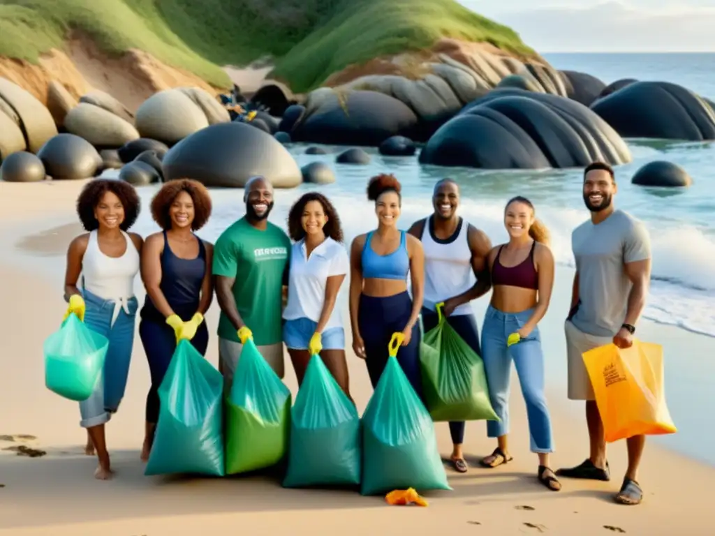 Comunidad unida limpia la playa, apoya marcas ecológicas con impacto positivo