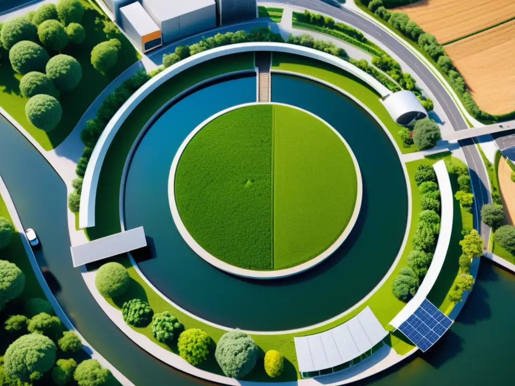 Inversiones sostenibles economía circular: Proyecto de inversión sostenible en la ciudad, con tecnología verde y paisaje urbano futurista