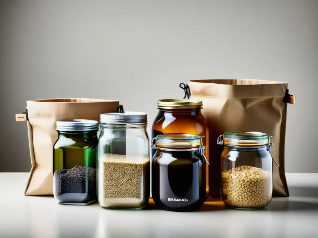 Un kit de reciclaje casero con materiales ecoamigables organizados en detalle sobre fondo blanco, irradiando conciencia ambiental