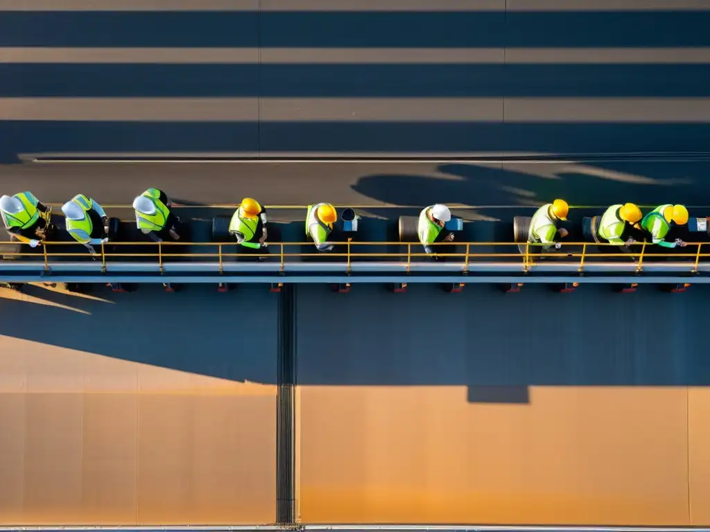 Una planta de reciclaje al atardecer, reflejando la relación entre economía circular y reciclaje