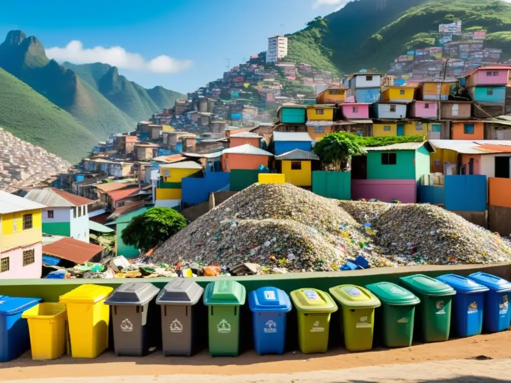 Trabajo comunitario de reciclaje en favelas de Brasil: organización y dedicación en la gestión de residuos