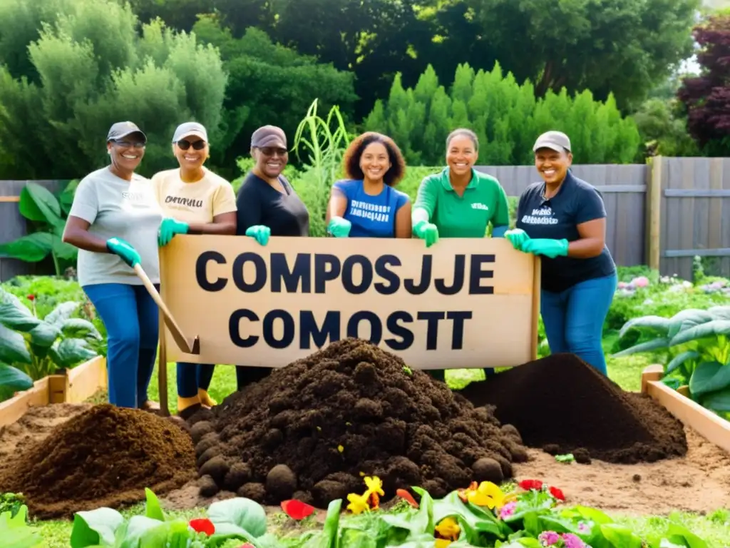 Voluntariado verde para compostaje comunitario: diversidad, colaboración y compromiso en un huerto comunitario